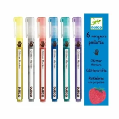 6 Marqueurs pailletés