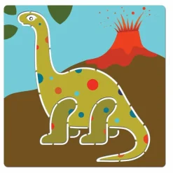5 pochoirs dinosaures