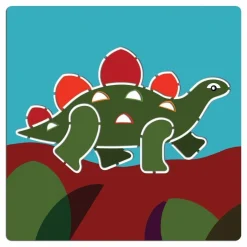 5 pochoirs dinosaures