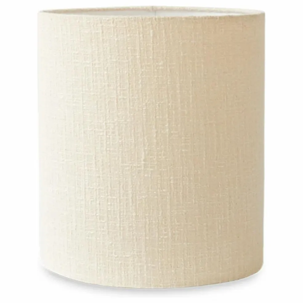 Abat jour en tissu bouclé | Crème