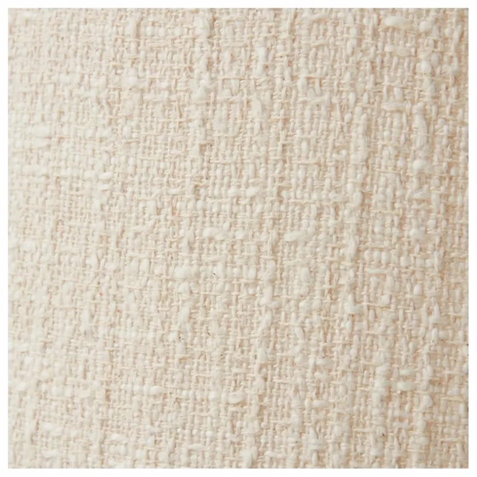 Abat jour en tissu bouclé | Crème