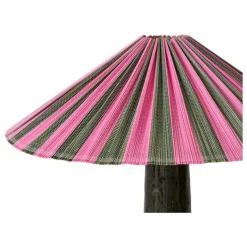 Abat-jour en bambou Plisse | Rose