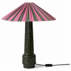 Abat-jour en bambou Plisse | Rose
