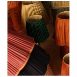 Abat-jour en soie Diya | Rose fuschia