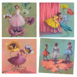Activité pastels gras Ballerines