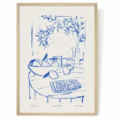 Affiche A3 Citrus and Salt par Blakely Made | Bleu