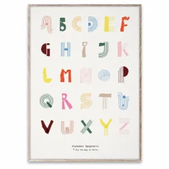 Affiche Alphabet Spaghetti