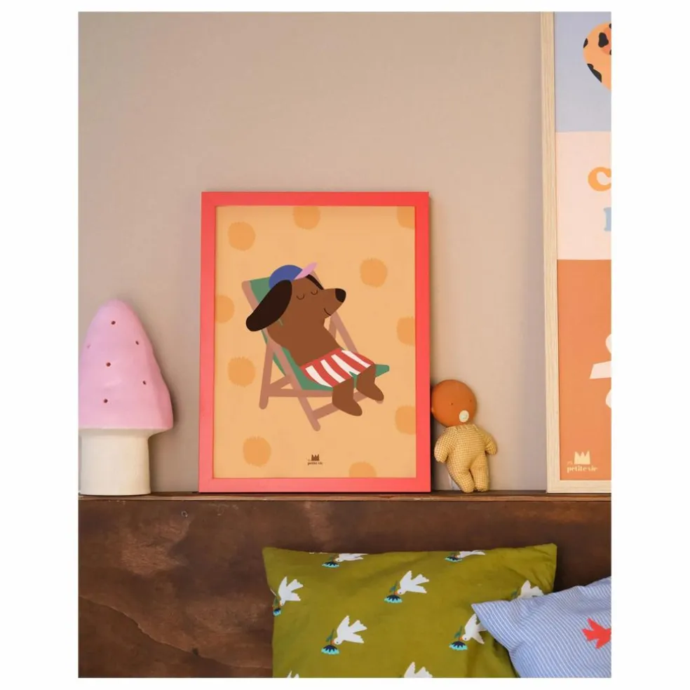 Affiche Chien Sun | Jaune