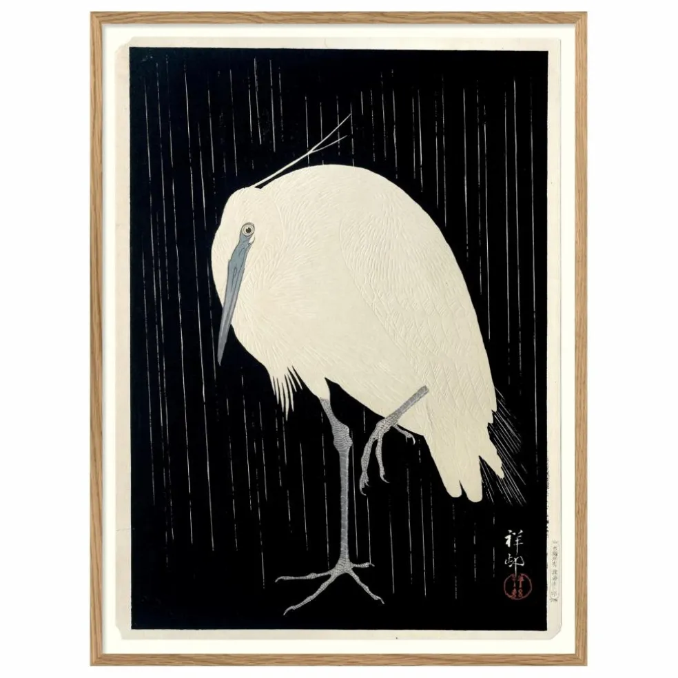 Affiche Crane on Black