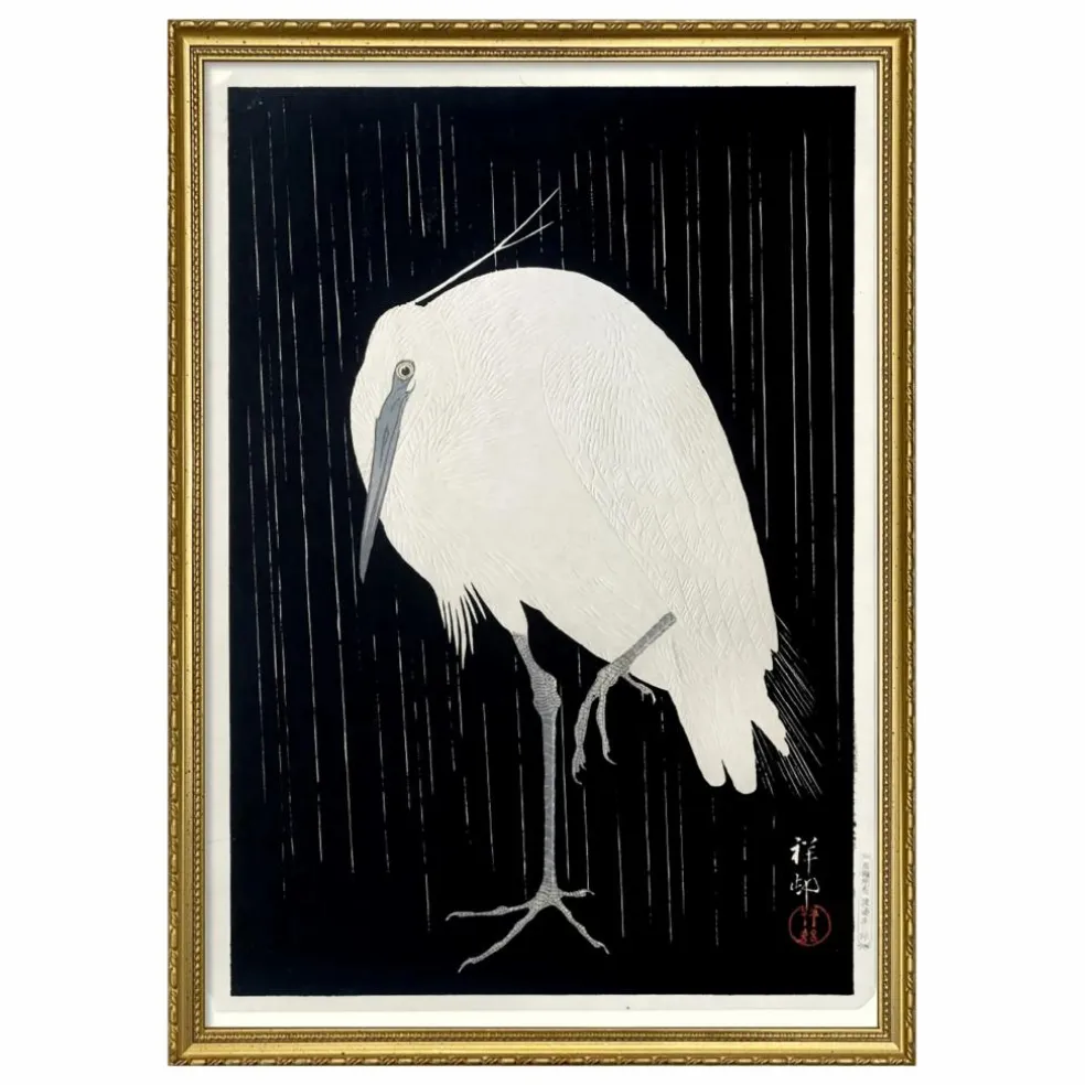 Affiche Crane on Black