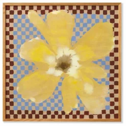 Affiche Flower with Checks 03 par Liat Greenberg