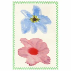 Affiche Flower with Checks 01 par Liat Greenberg