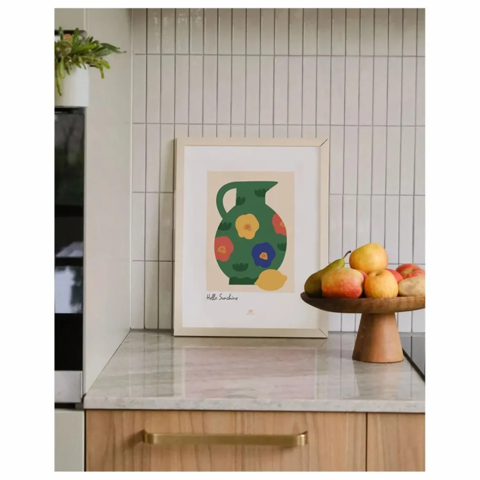 Affiche Hello Sunshine | Vert