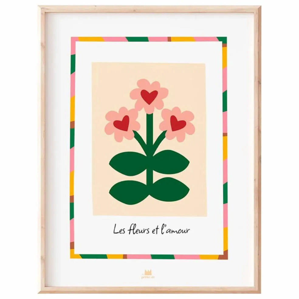 Affiche les Fleurs et l'Amour | Sable