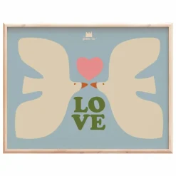 Affiche Love oiseaux