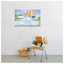 Affiche Montgolfière Aquarelle