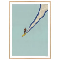 Affiche Santa Cruz | Bleu ciel