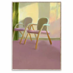 Affiche Waiting Room par Misfitting Things | Rose