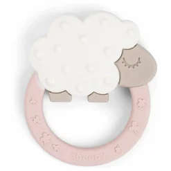 Anneau de dentition Sheepy | Rose