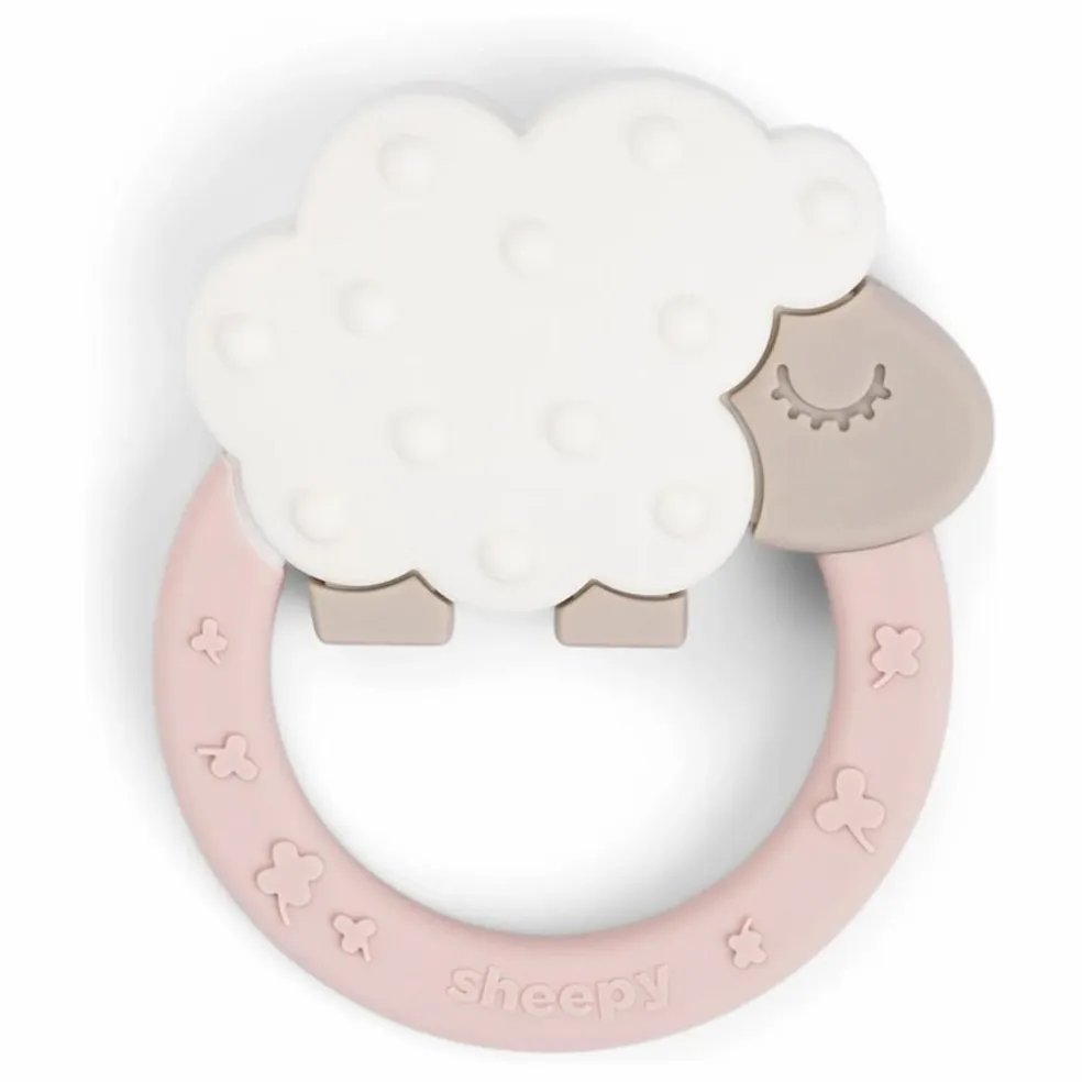 Anneau de dentition Sheepy | Rose