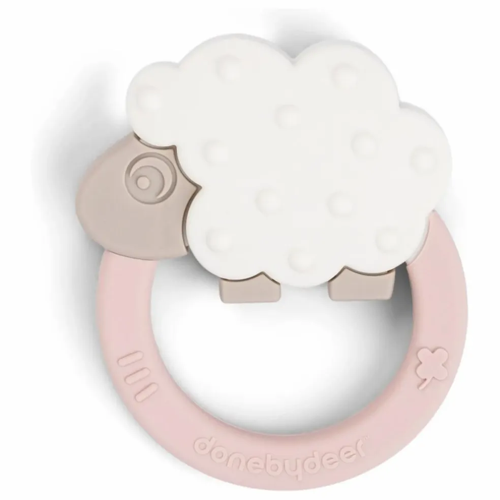 Anneau de dentition Sheepy | Rose