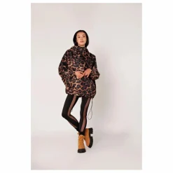 Anorak Imperméable Dark Léopard | Marron