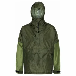 Anorak Imperméable Herringbone | Vert kaki