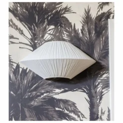 Applique Brera demi soucoupe en coton plissé | Crème