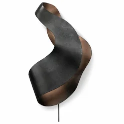 Applique Oyster en aluminium recyclé | Noir