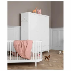 Armoire 3 portes en bouleau 204x168 cm | Blanc