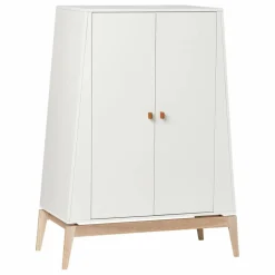 Armoire basse Luna chêne - 2 portes | Blanc