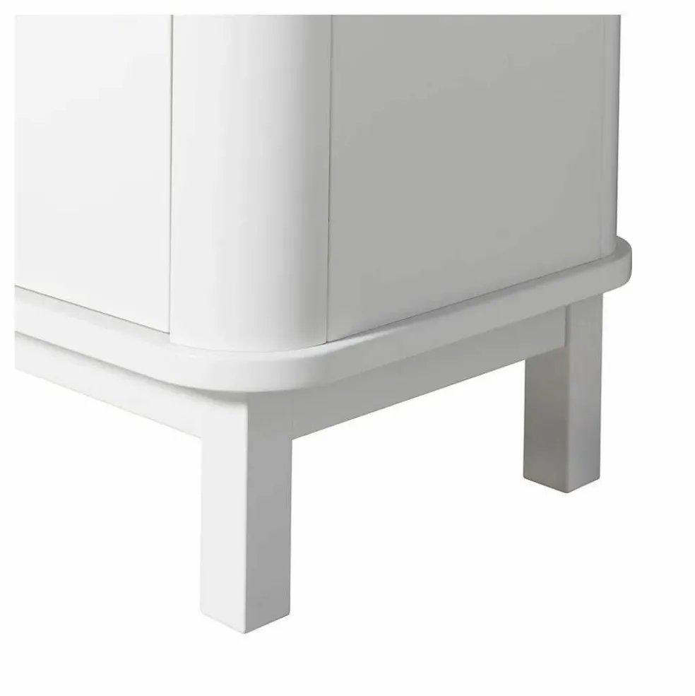 Armoire multi-rangement 3 portes en bouleau | Blanc