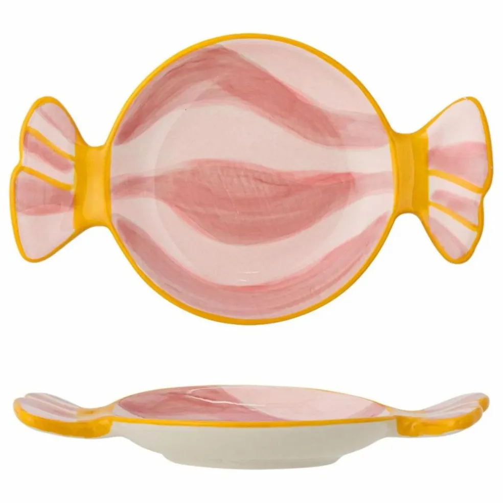 Assiette Caramella en grès | Rose