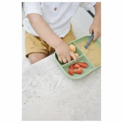 Assiette compartimentée en silicone | Sauge