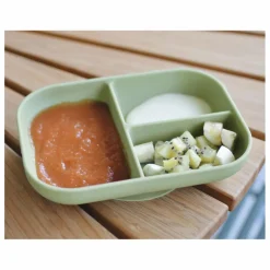 Assiette compartimentée en silicone | Sauge