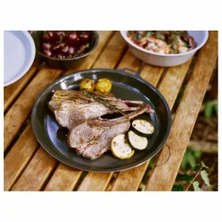 Assiette de cuisson en émail Foris | Vert forêt