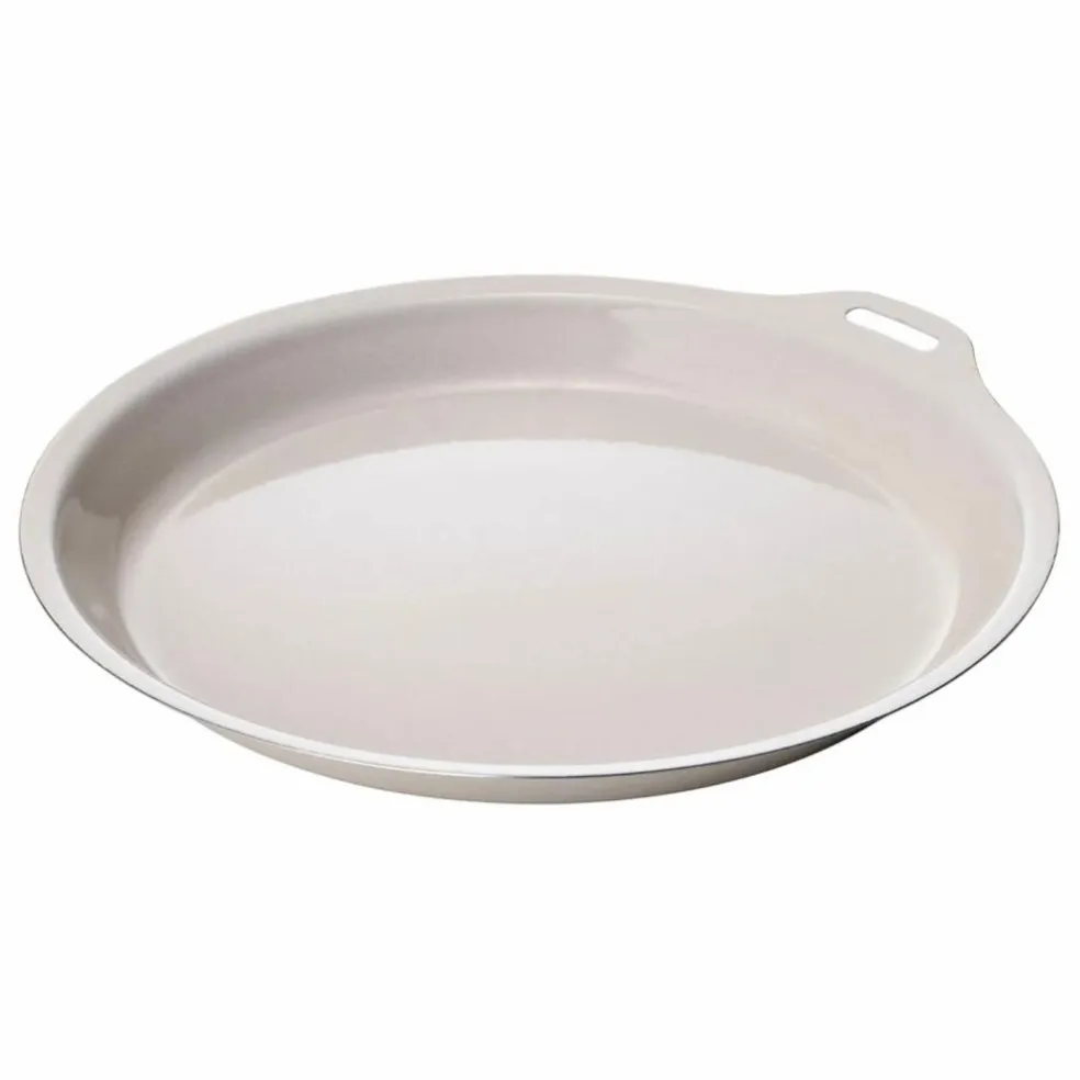 Assiette de cuisson en émail Foris | Ivoire