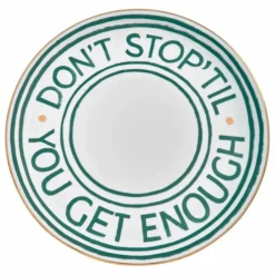 Assiette Don't Stop | Vert