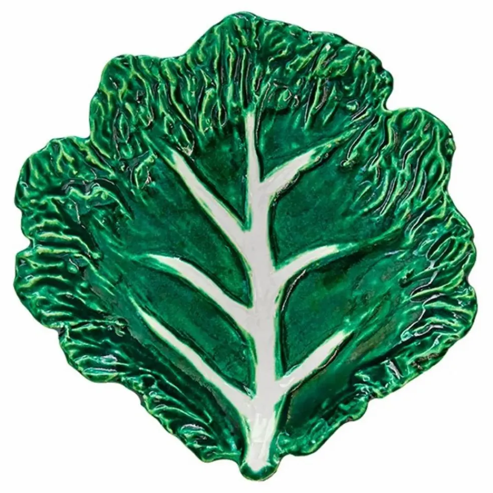 Assiette en céramique blette Bietola | Vert