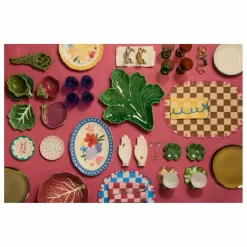 Assiette en céramique blette Bietola | Vert