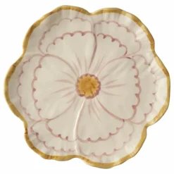 Assiette en céramique Fleur | Rose
