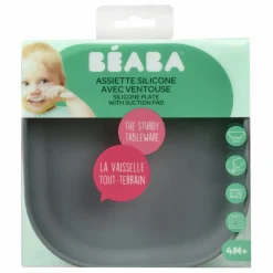 Assiette en silicone | Gris anthracite