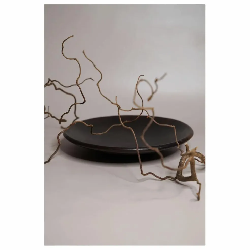 Assiette en terracotta D28cm | Noir