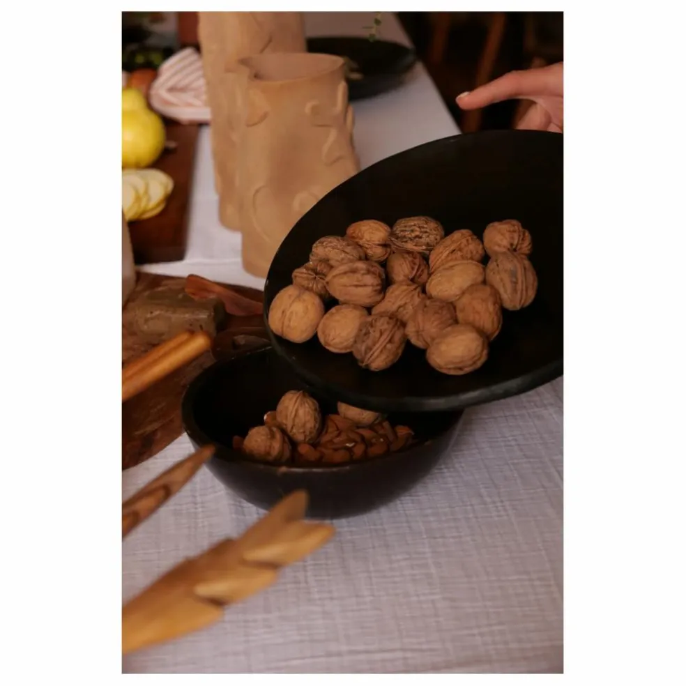Assiette en terracotta D28cm | Noir