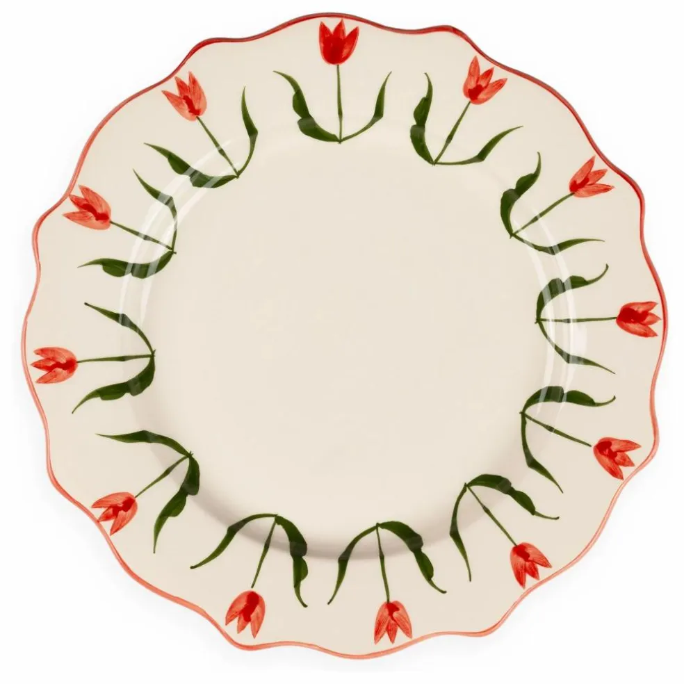 Assiette Fan Fan 27 cm | Bleu