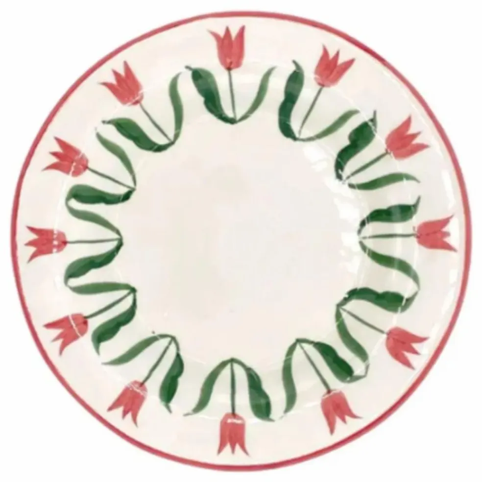 Assiette Fan Fan 22 cm | Bleu
