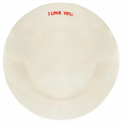 Assiette I Love You | Crème