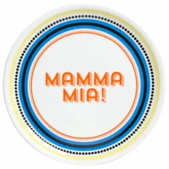 Assiette Mamma Mia | Blanc