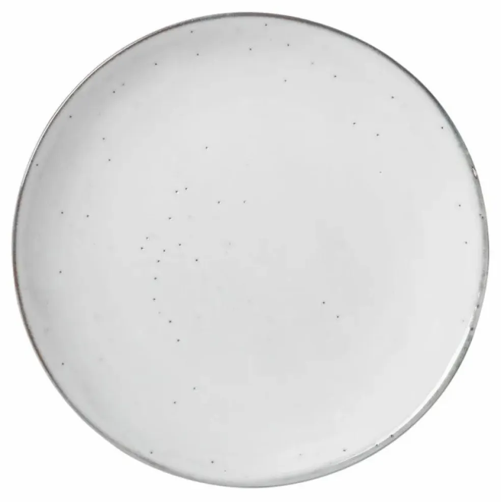 Assiette Nordic sand en grès | Gris clair