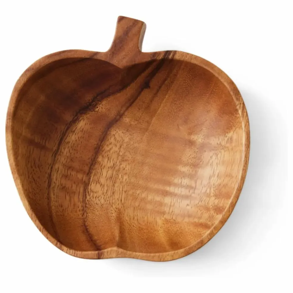 Assiette Pomme en acacia